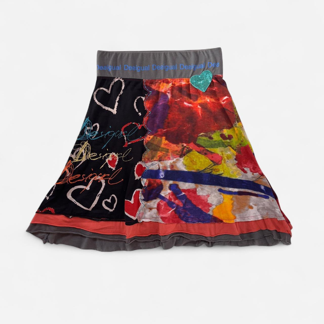 Desigual Graphic Midi Skirt (XS/S)