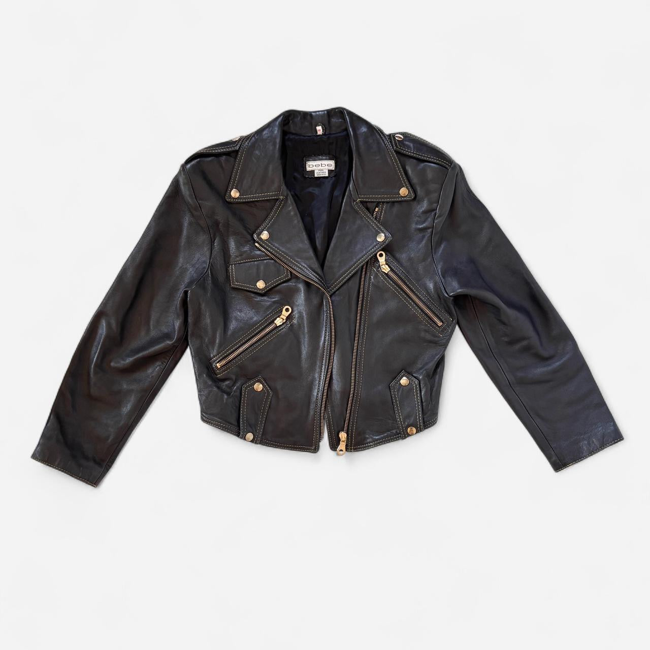 Bebe Leather Moto Jacket (M)