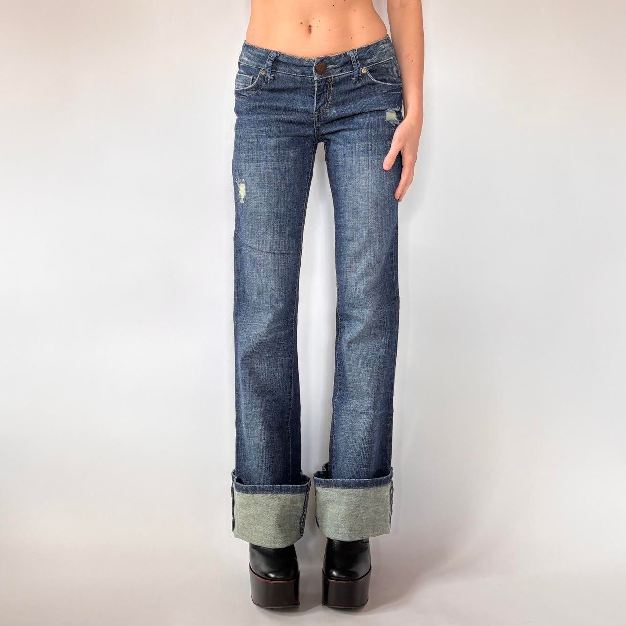 Y2K Low Rise Flare Jeans (S)