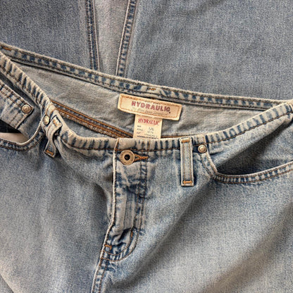 90s Light Wash Denim Maxi Skirt (S)