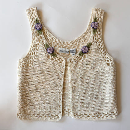 90s Crochet Florette Tank (S)