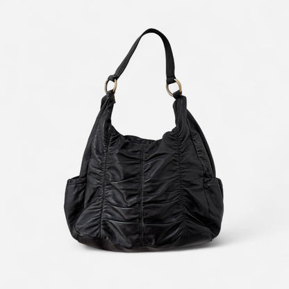 Hobo Black Slouchy Leather Bag