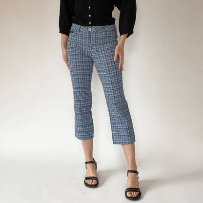 2000s Plaid Capris (XS/S)