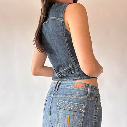 Y2K Denim Vest (S/M)
