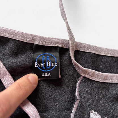 90s Butterfly Embroidered Cami Top (S)