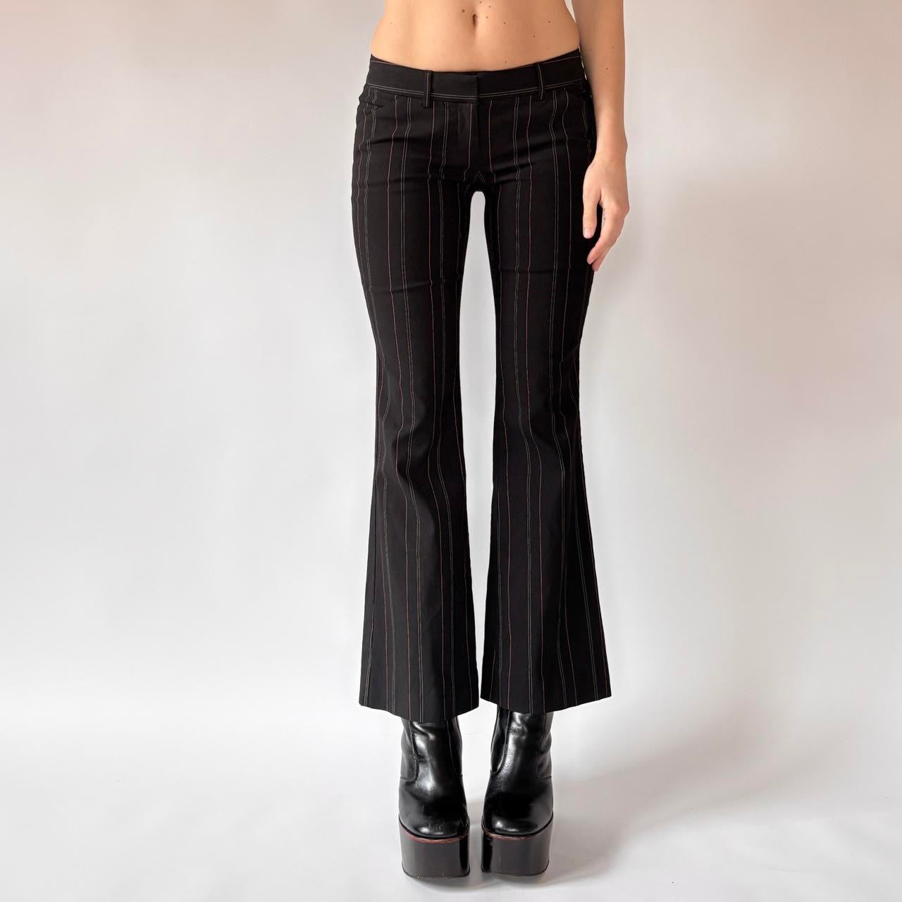 2000s Low Rise Pinstripe Pants (XXS)