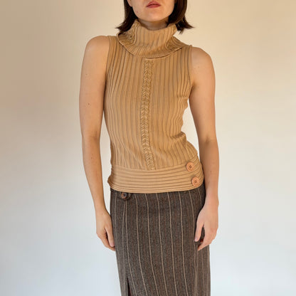 2000s Sleeveless Turtleneck (S)