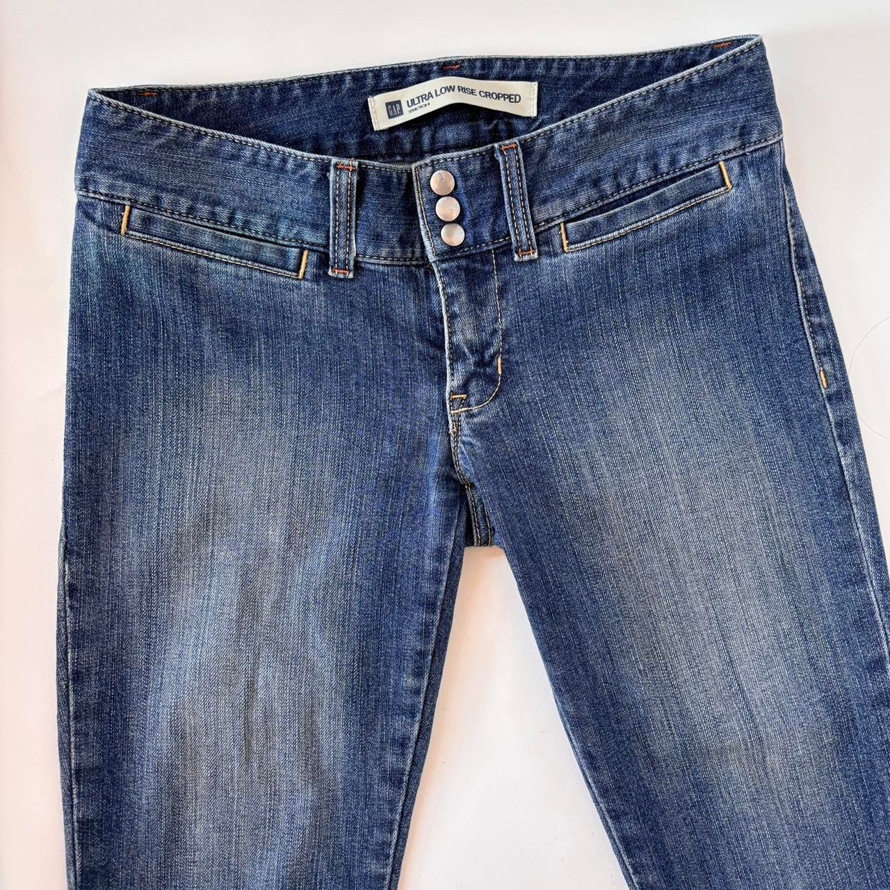 Y2K Low Rise Denim Capris (S)