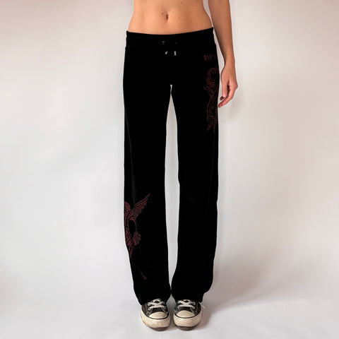 BCBG Y2K Velour Track Pants (XS)