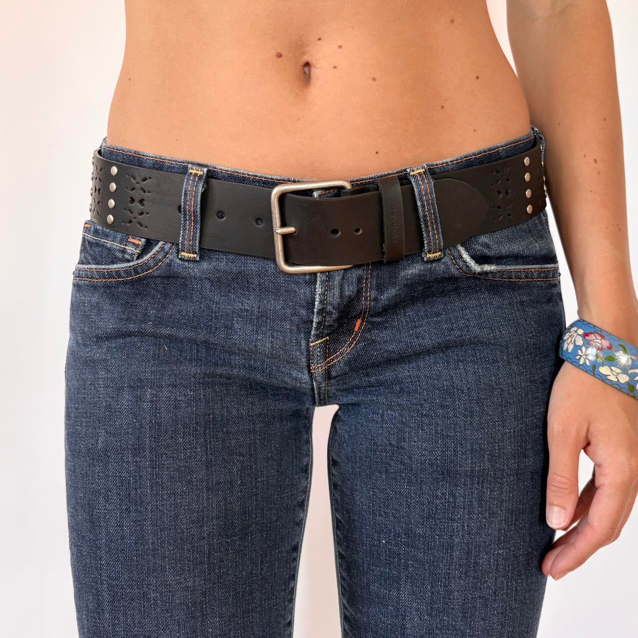 Calvin Klein Studded Cutout Belt