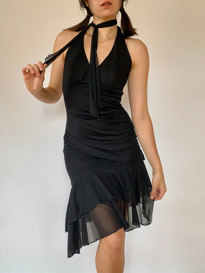 Y2K Glitter Midi Dress