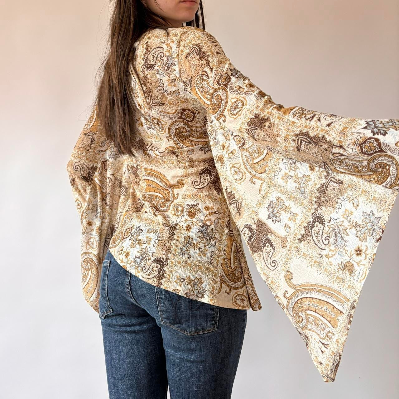 Y2K Boho Whimsy Top (S/M)