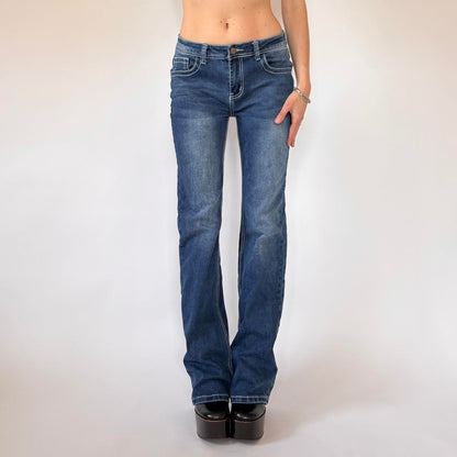 Y2K Embellished Pocket Jeans (M)