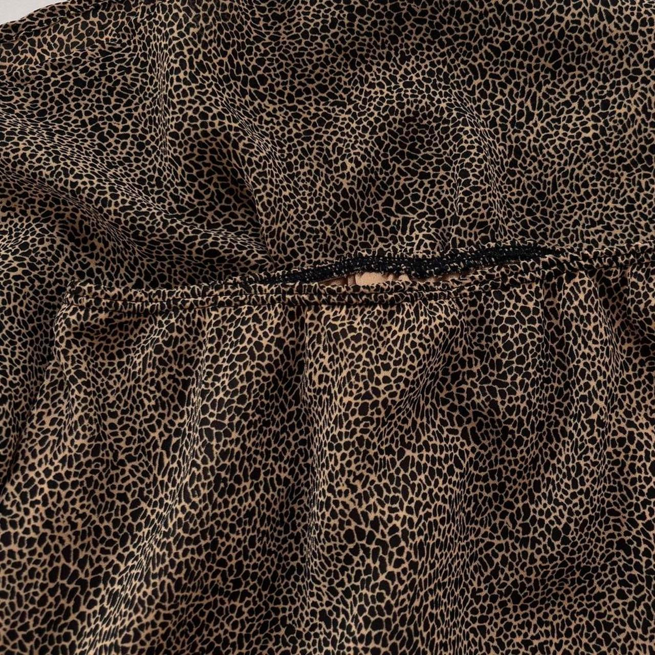 90s Giraffe Print Midi Skirt (XS)