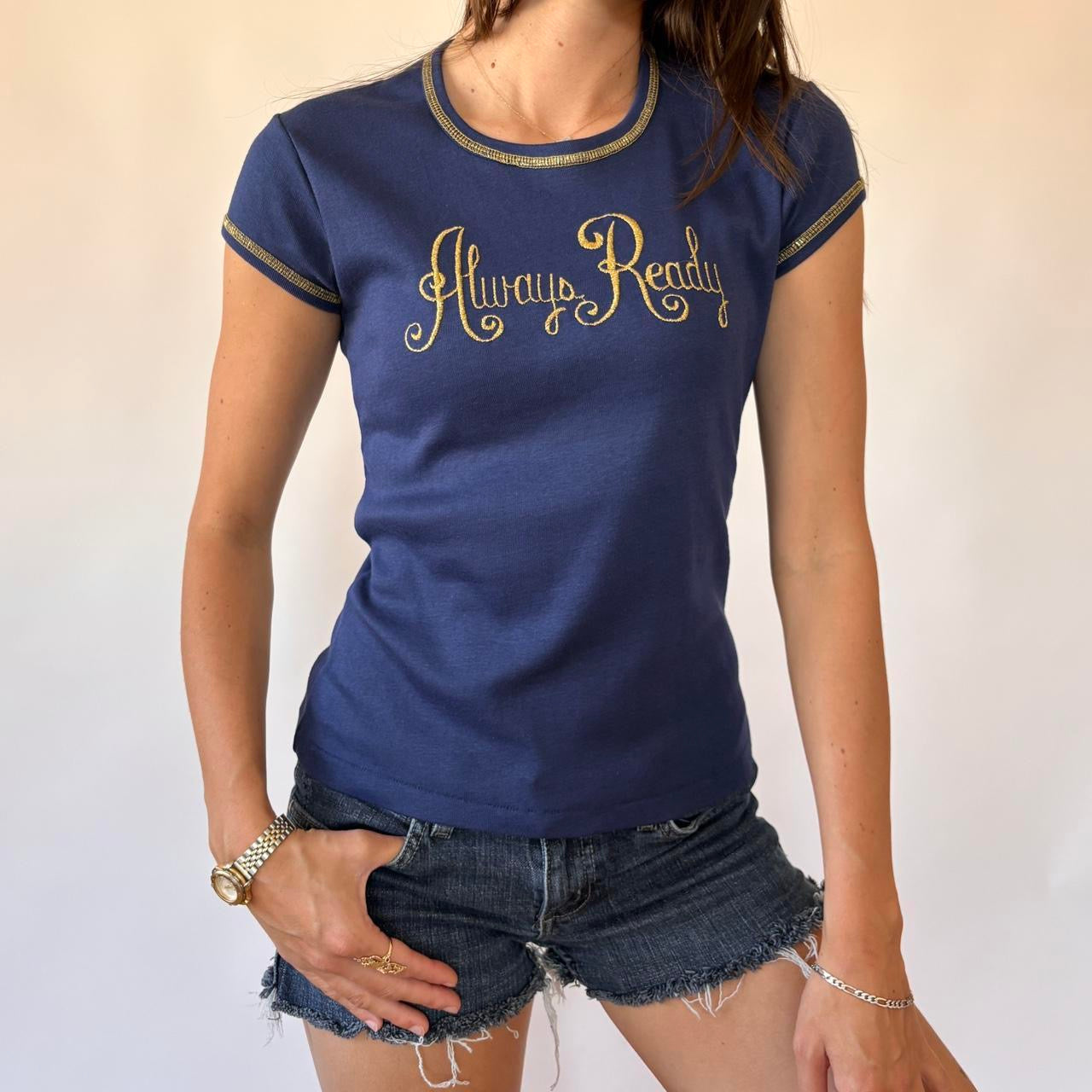 70s Always Ready Baby Tee (S/M)