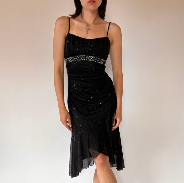 Y2K Mesh Sequin Dress (XS/S)