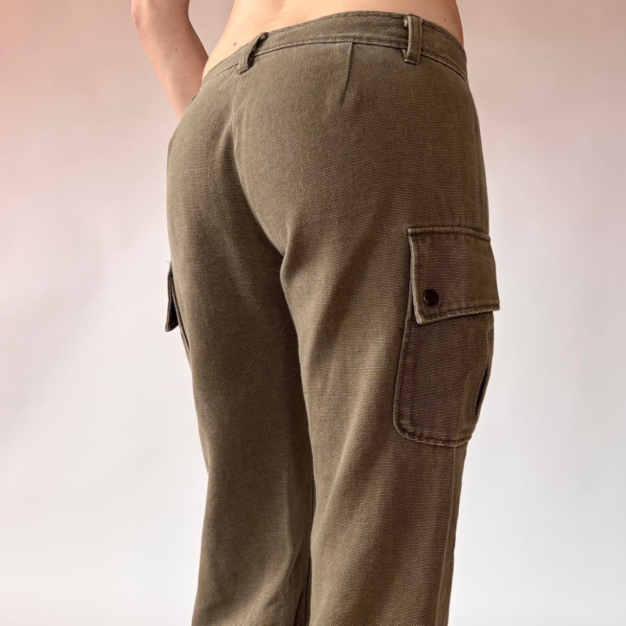 2000s Low Rise Lace Up Cargo Capris (XS/S)