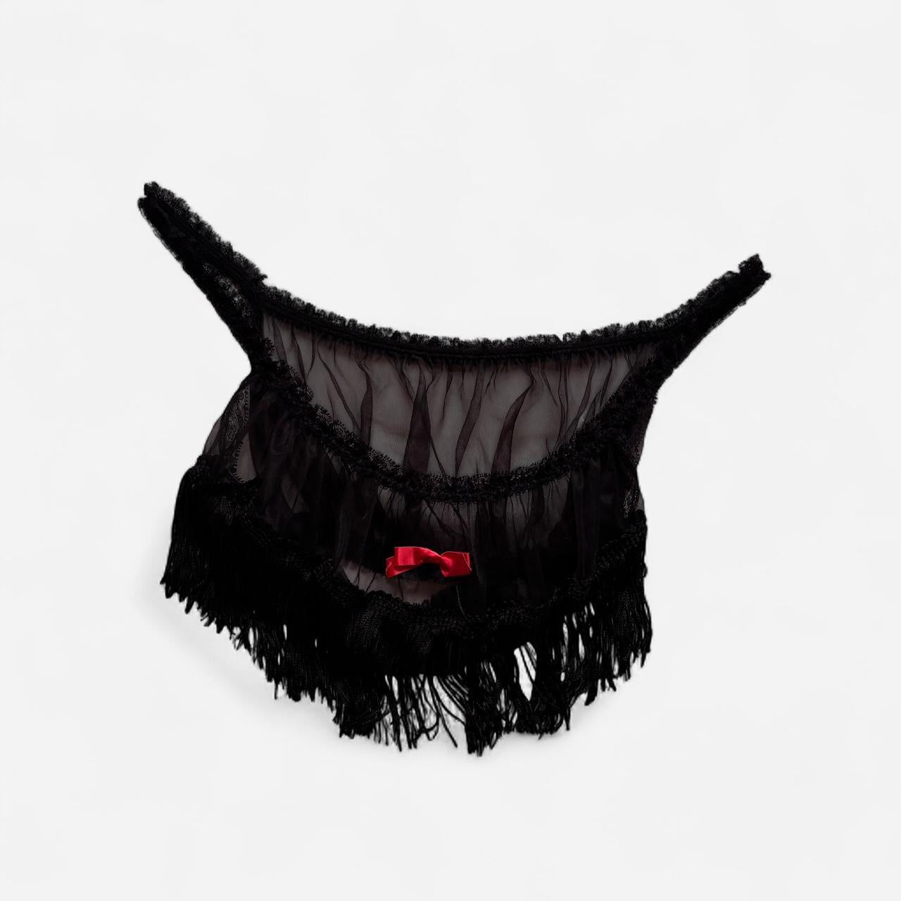 Fringy Mesh Bralette (S)