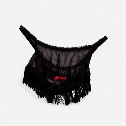 Fringy Mesh Bralette (S)