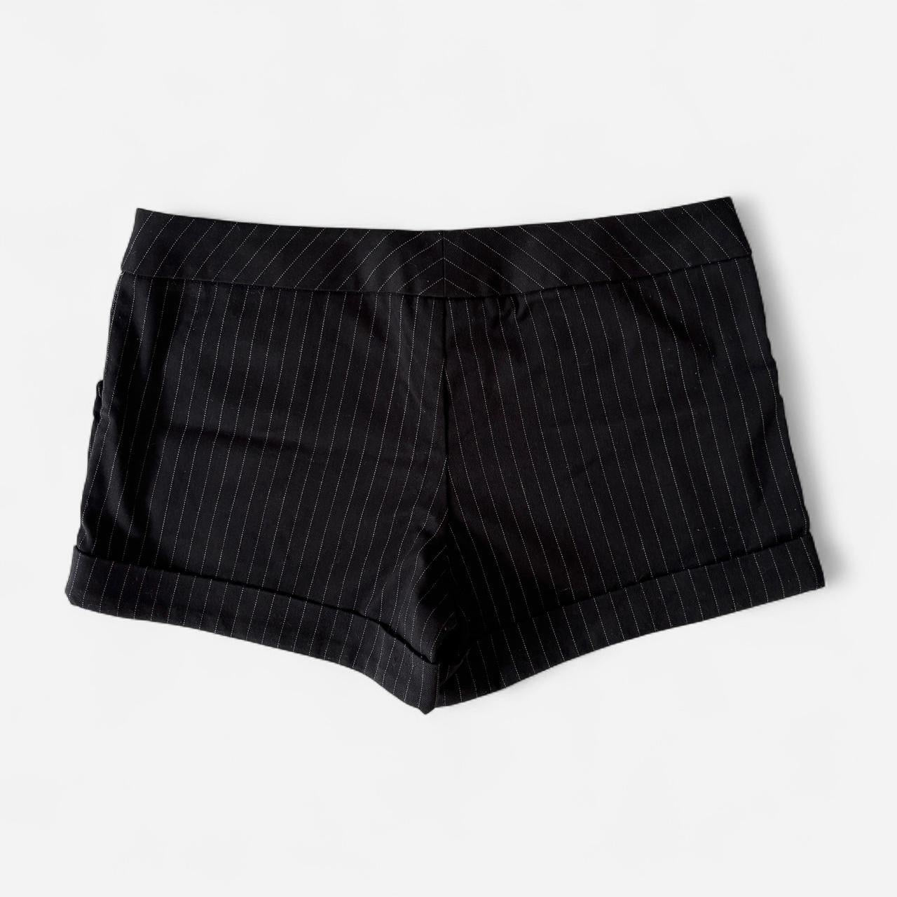 2000s Pinstripe Trouser Shorts (M)