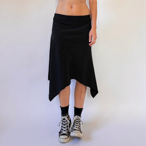 90s Asymmetrical Pinstripe Skirt (S/M)