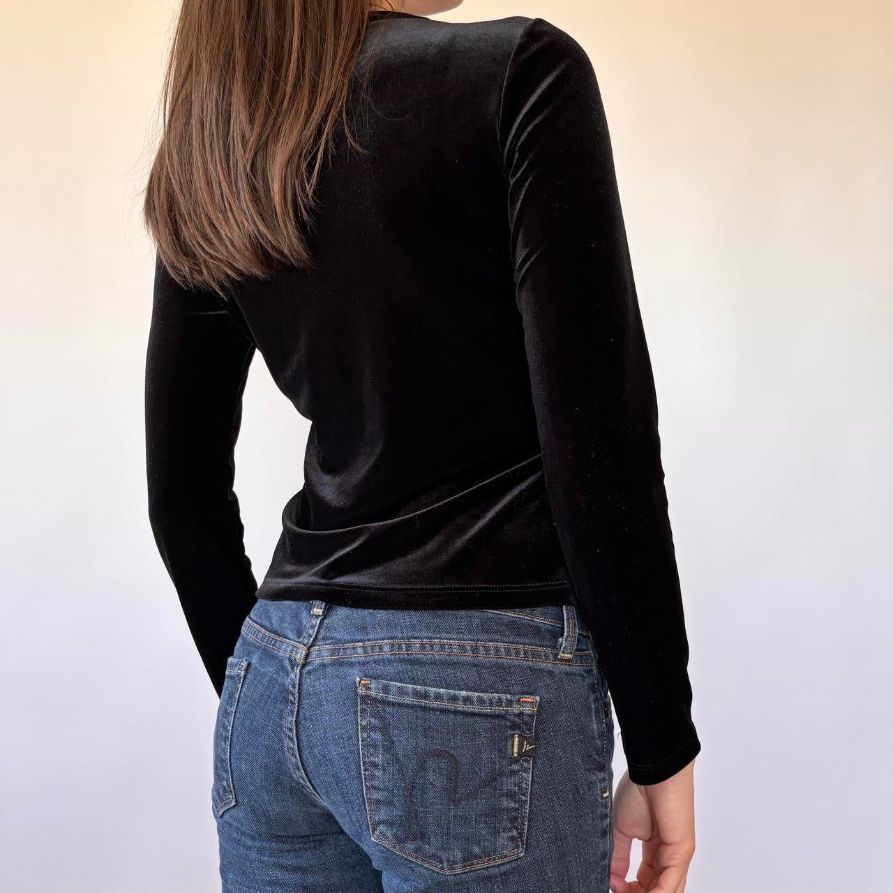 90s Velvet Dragon Top (XS/S)