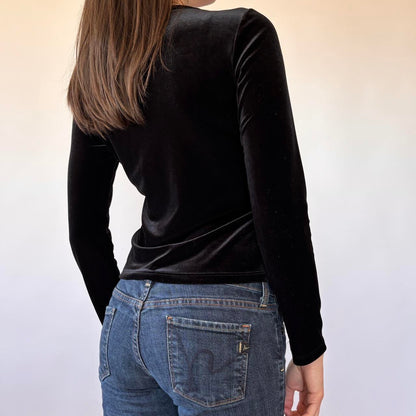 90s Velvet Dragon Top (XS/S)