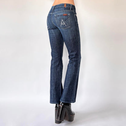 Low Rise Dark Wash Seven Jeans (XXS)
