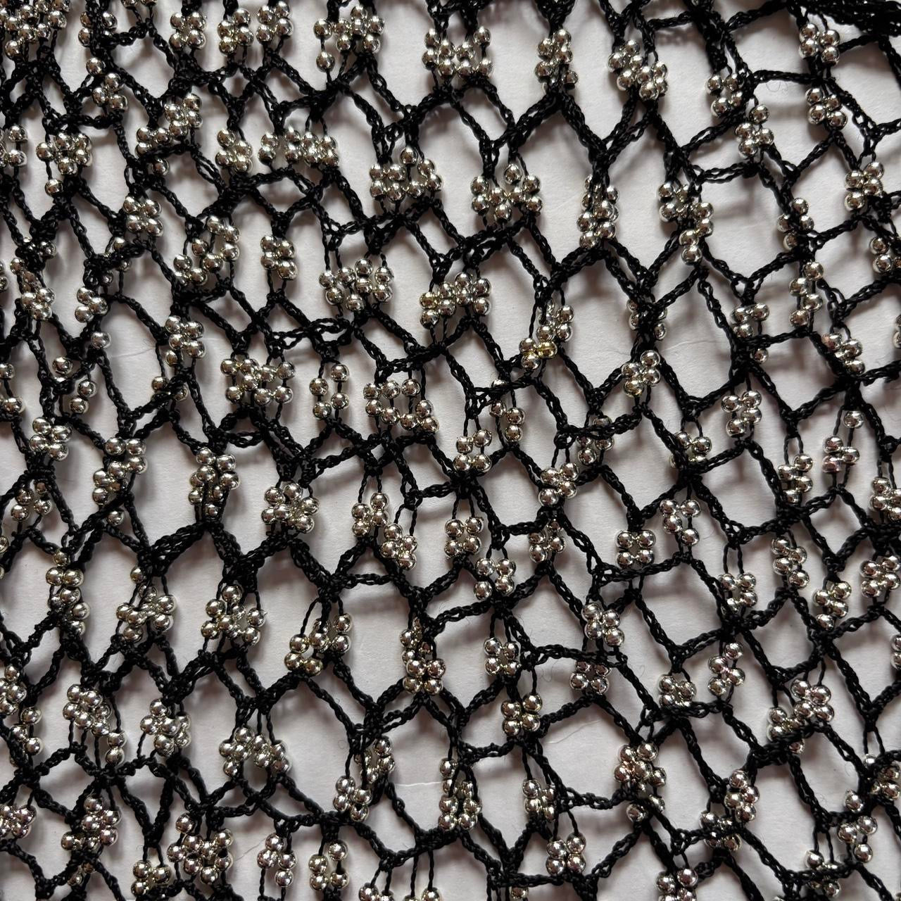 Beaded Crochet Net Top (S-L)