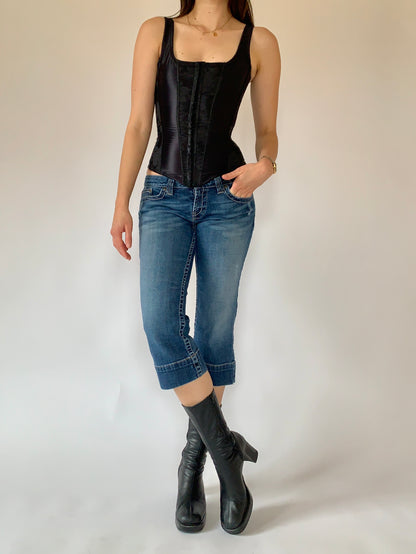 Y2K Denim Capris - Small