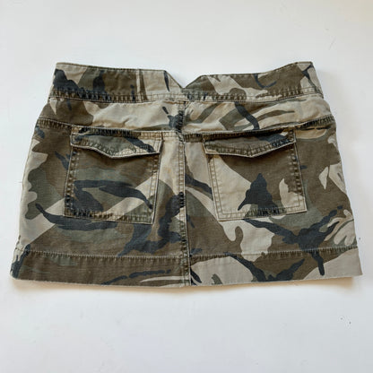 2000s Camo Mini Skirt (XS)