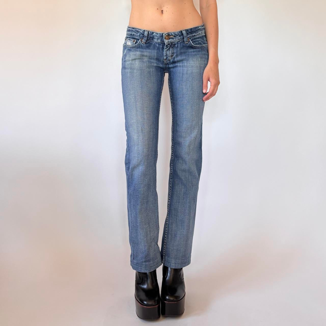 Y2K Low Rise Bootcut Jeans (XXS)