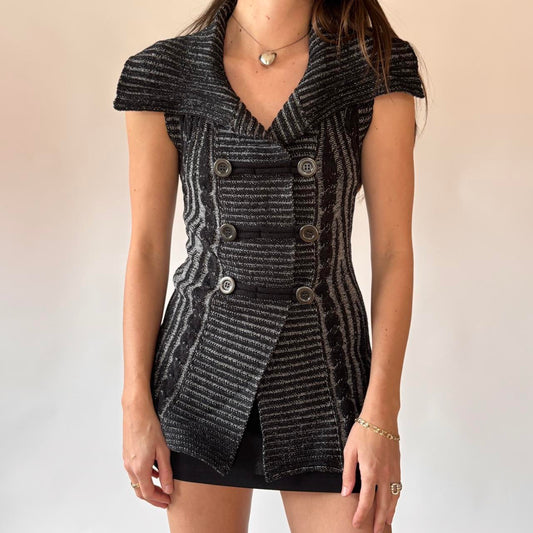 Y2K Knitted Micro Mini Dress (S)