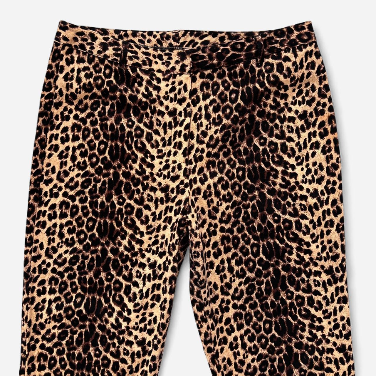 90s Leopard Print Pants (M)