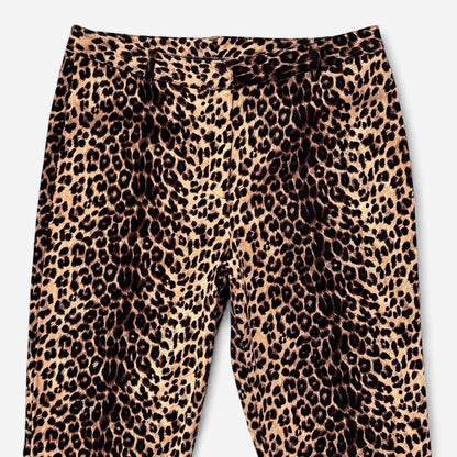 90s Leopard Print Pants (M)