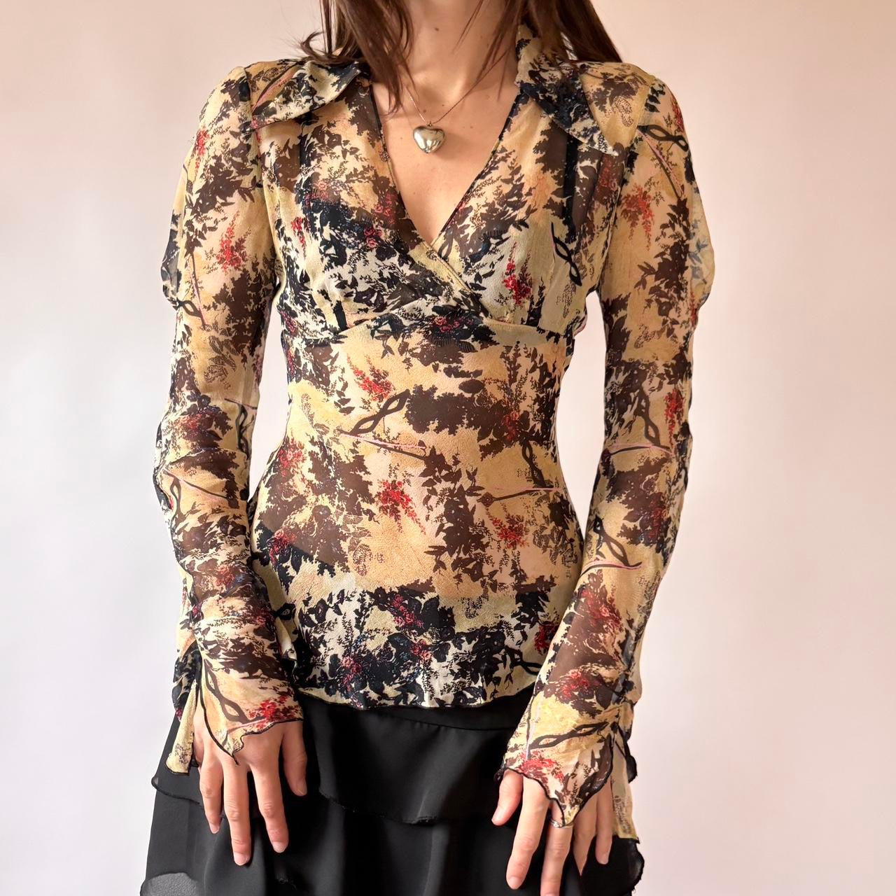 Diane Von Furstenberg Silk Blouse (S)