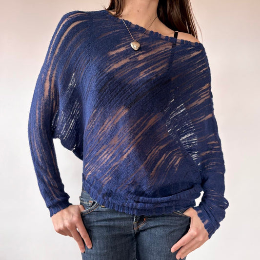 BCBG Asymmetric Slouchy Knit Top (XS/S)