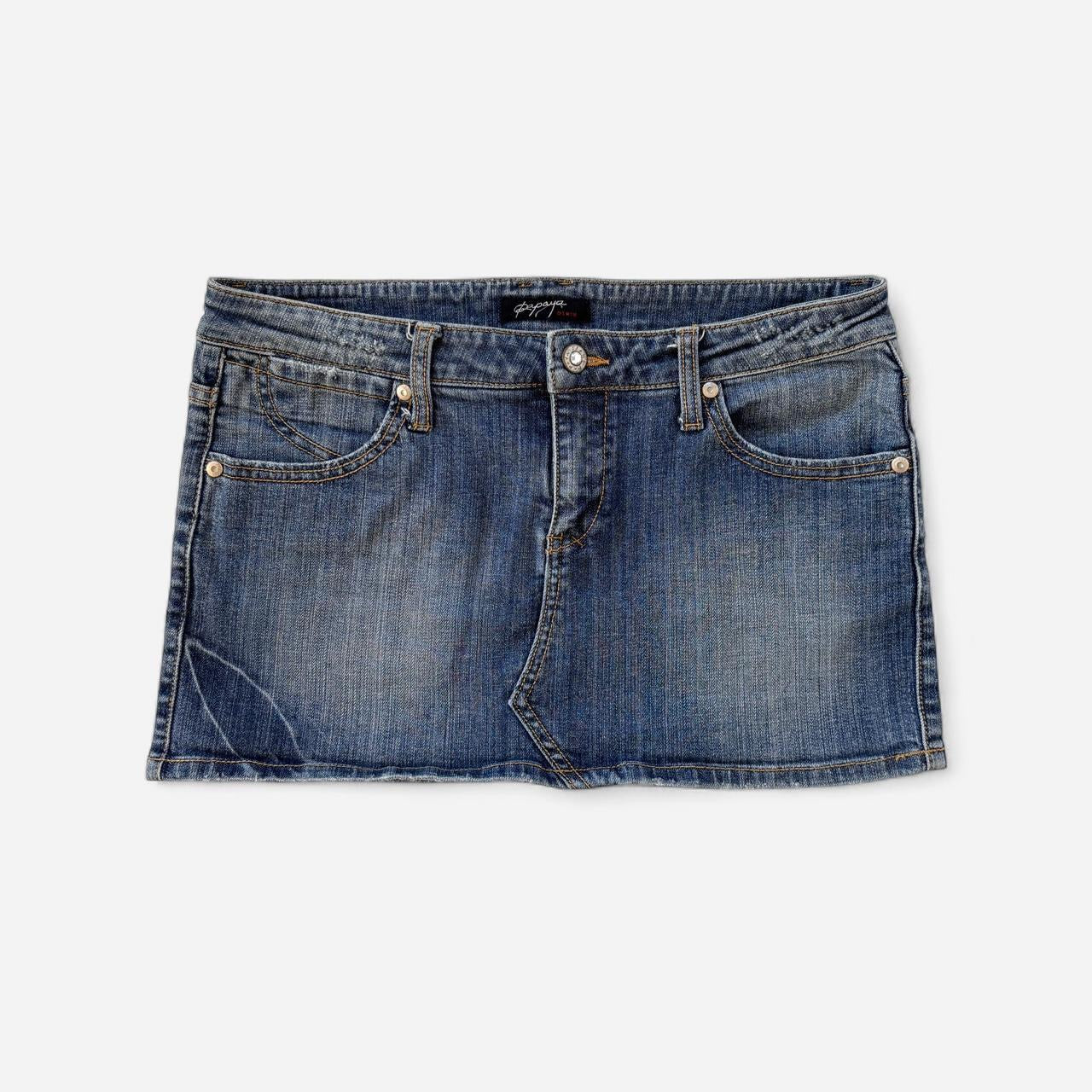 Y2K Denim Mini Skirt (S)