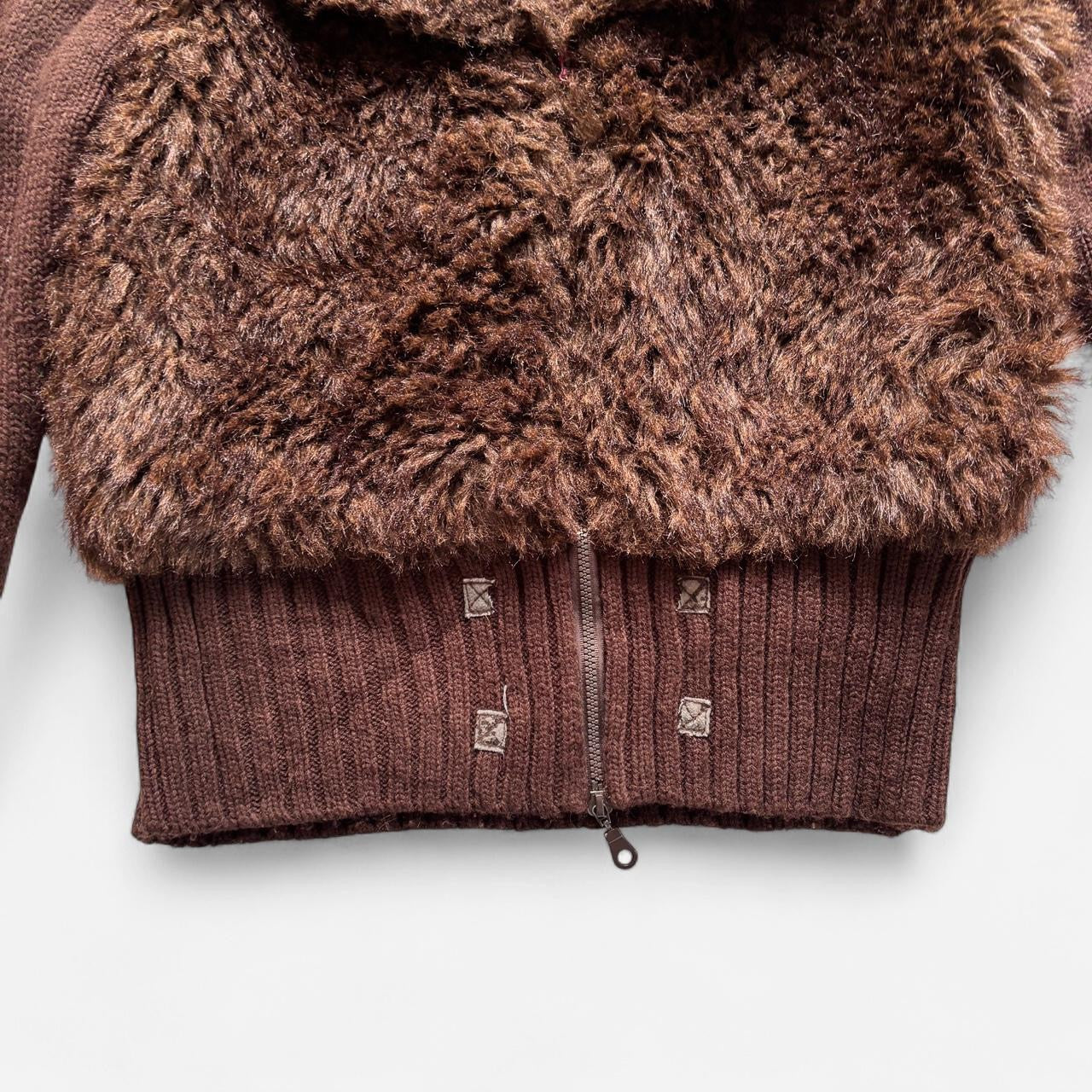 Y2K Furry Zip Up (M)