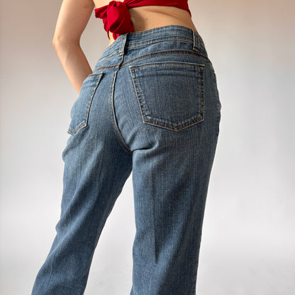 Y2K Rhinestone Embellished Jeans (S/M)