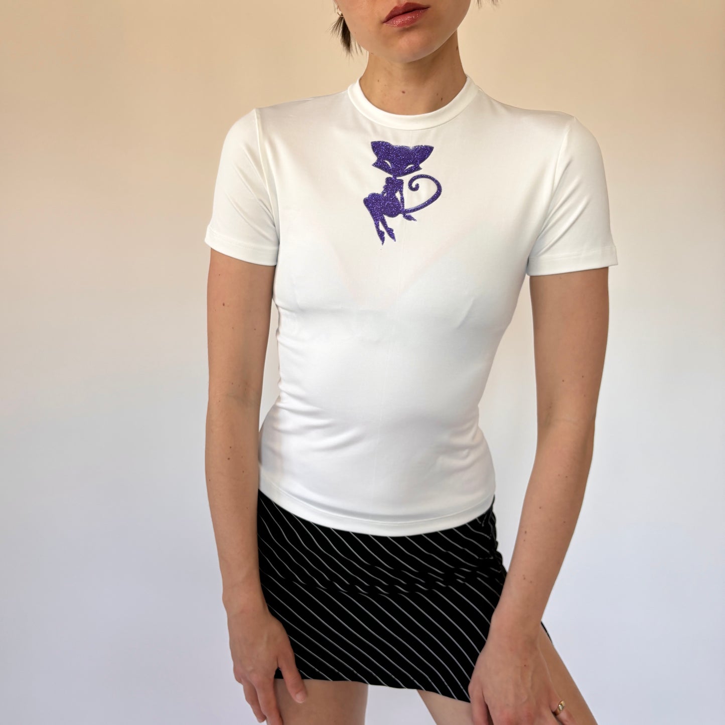 90s Feline Fatale Tee (XS)