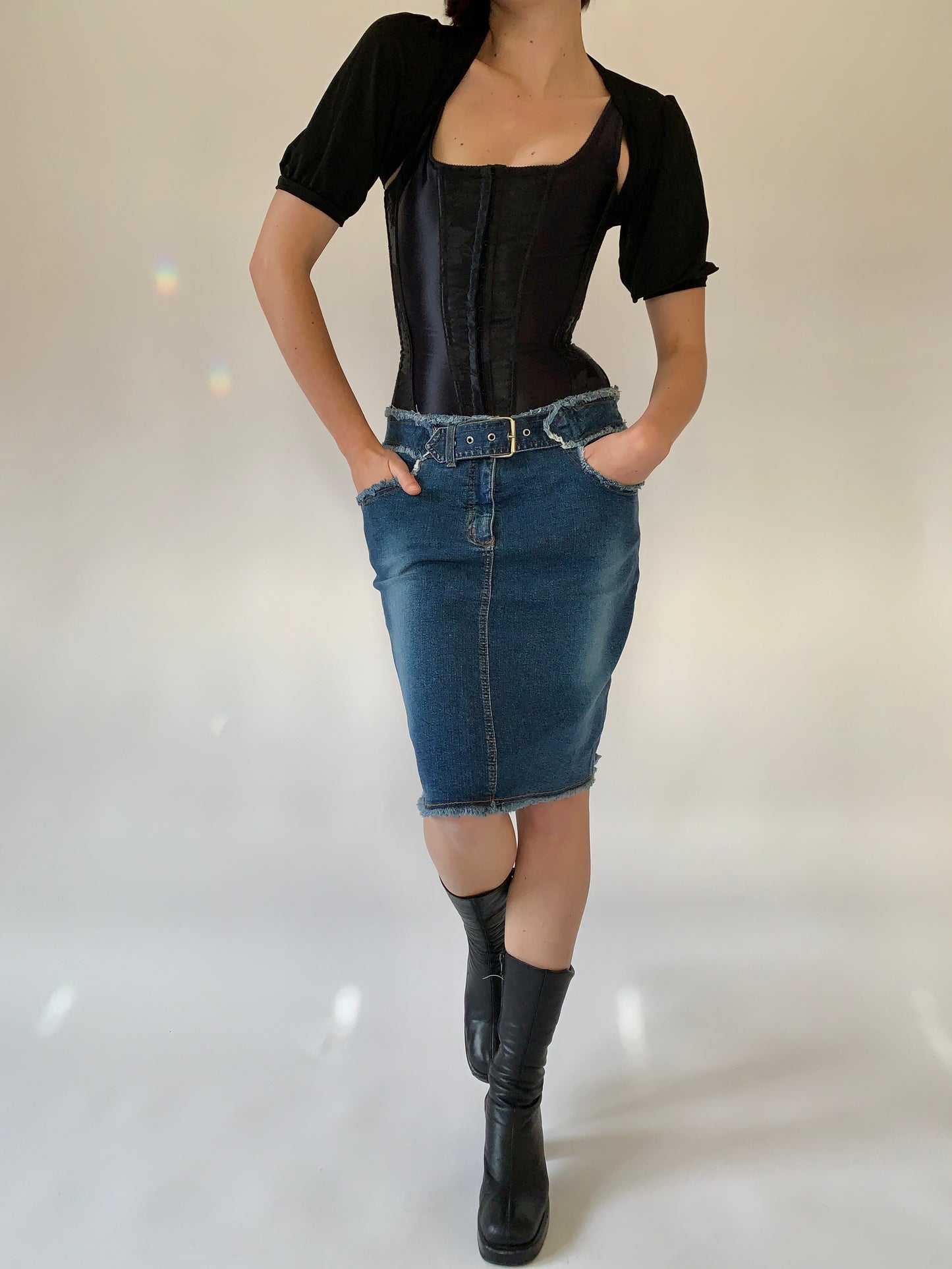 Y2K Belted Midi (S/M)