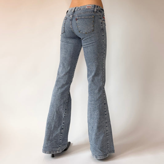 Y2K Low Rise Flare Jeans (XS)