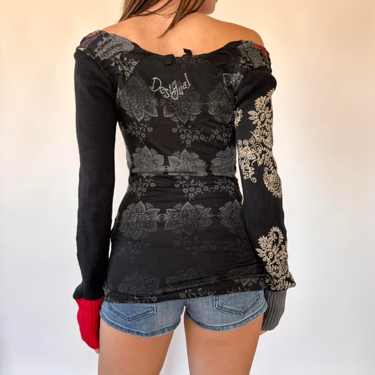 Desigual Graphic Longsleeve Top (S)