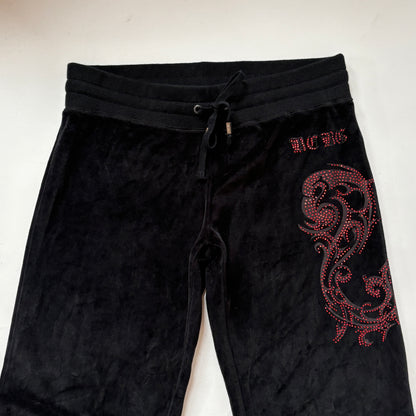 BCBG Y2K Velour Track Pants (XS)