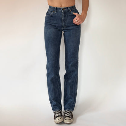 90s Lee Pinstriped Jeans (XXS)