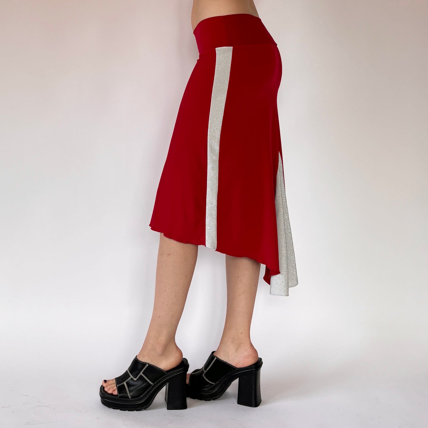 Y2K Sporty Spice Midi Skirt (S)