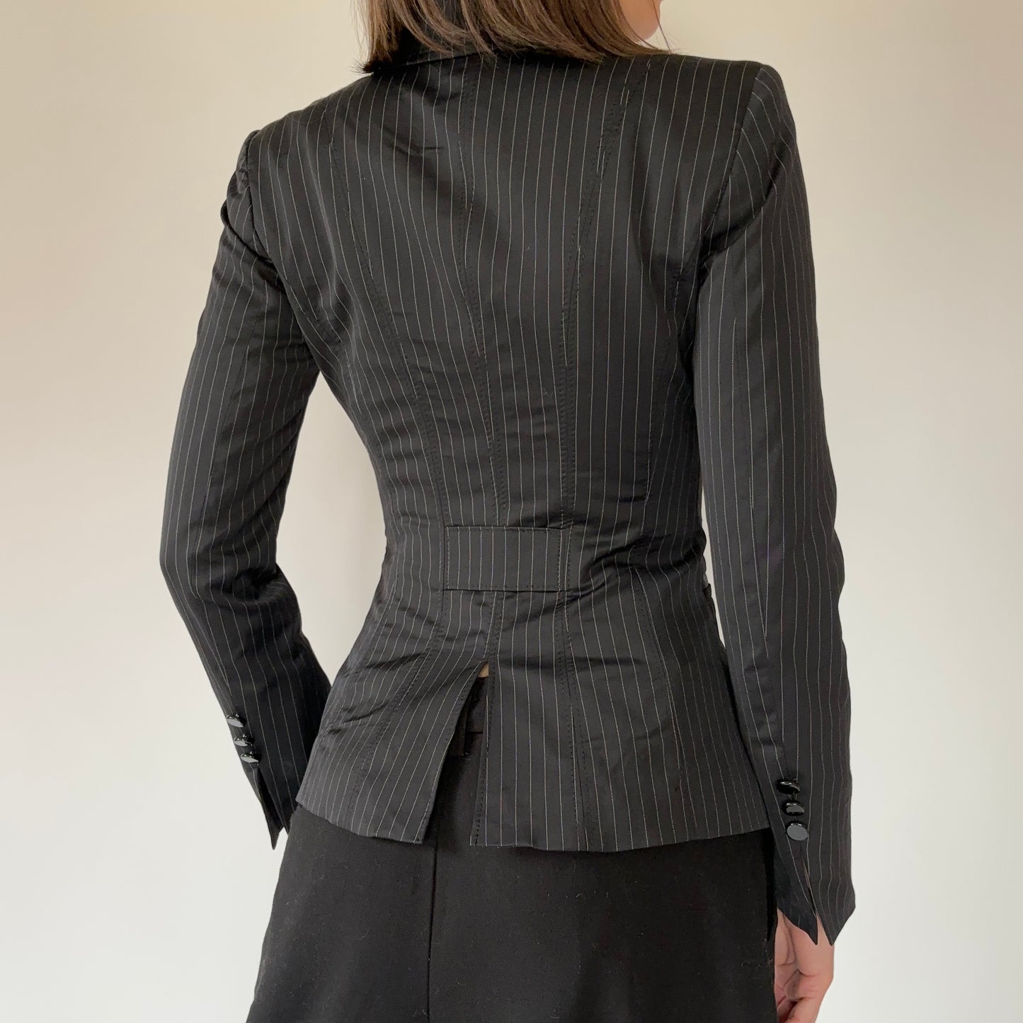 Bebe 2000s Pinstripe Blazer (XS)