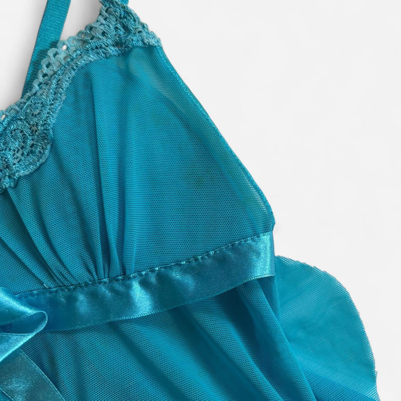 2006 Victoria’s Secret Aquamarine Mesh Top (S/M)