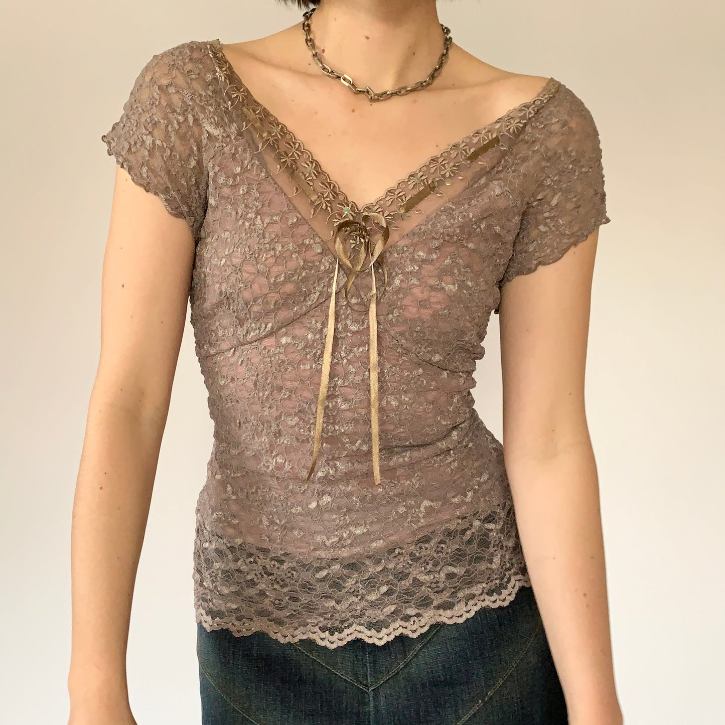 Boho Fairy Lace Top (L/XL)